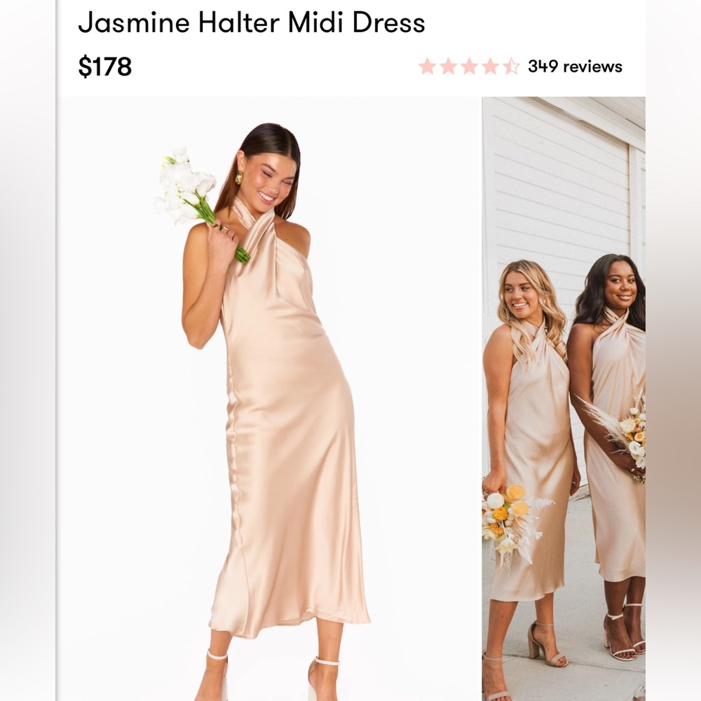 Show me your mumu bridesmaid - Jasmine Halter Midi Dress